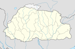 Пунакха. Карта розташування: Бутан