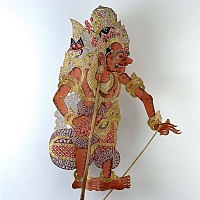 Wayang kulit (shadow puppet) Duryadana, Tropenmuseum collection, Indonesia, before 1900