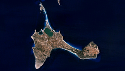 Fotografía satelite de Formentera