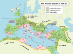 จักรวรรดิโรมันภายใต้การปกครองของจักรพรรดิตรายานุสใน ค.ศ. 117