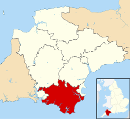 Distretto del South Hams – Mappa
