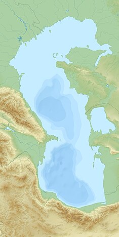 Azeri–Chirag–Gunashli is located in Caspian Sea