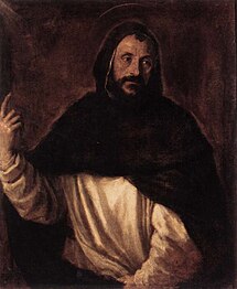 Domingo de Guzmán, fundador de la orden de los Predicadores a comienzos del siglo XIII.
