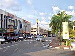 Street in Gadong, one of the main commercial areas of Bandar Seri Begawan