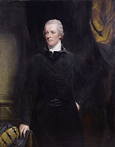 William Pitt the Younger, who led Britain during the Napoleonic Wars, as painted by John Hoppner
