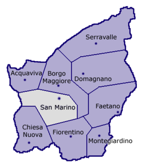 Localisation de Ville de Saint-MarinCittà di San Marino