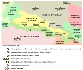 スラヴォニア王国の位置