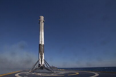 Falcon 9 after landing
