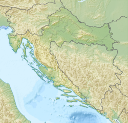 LDZA på kartan över Kroatien
