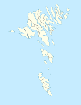 Poloha obce v rámci Faerských ostrovov