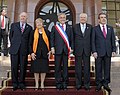 Image 5Five presidents of Chile since Transition to democracy (1990–2022), celebrating the Bicentennial of Chile (from History of Chile)