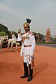 Lt. Col. Mahender Singh (former second-in-command of the regiment) in summer ceremonial uniform