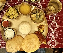 Bengali vegetarian meal