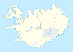 Žemėlapis rodantis Vatnajokudlio nacionalinis parkas vietą.
