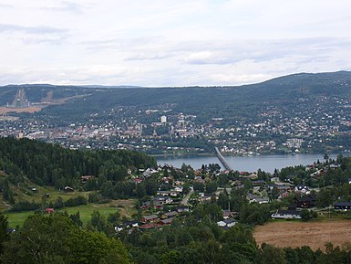 Vista of Lillehammer from the west