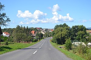 cesta v obci Veľká Ves