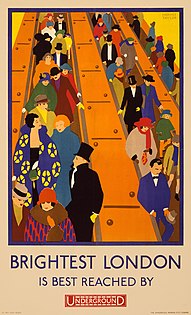 Cartaz do Metrô de Londres por Horace Taylor (1924)