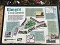 History information board on Elmers End Green