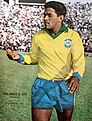 Garrincha (1933-1983) o Anjo das Pernas Tortas e bicampeão do mundo de futebol.