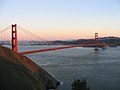 Golden Gate mit Bruckn, San Francisco im Hintergrund