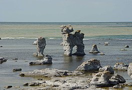 Raukar en Gotland (Suecia)