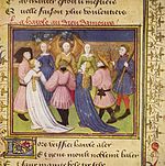 Genius kasih sayang (genius of love), Meister des Rosenromans, perkiraan tahun 1420-1430