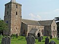 Image 64St Laurence's Church, Morland : with "the only tower of Anglo-Saxon character in the NW counties", according to Pevsner. Tower possibly built by order of Siward, Earl of Northumbria, sometime between 1042 and 1055; nave possibly later (1120) (from History of Cumbria)