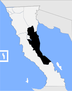 Approximate borders of San Felipe in Baja California