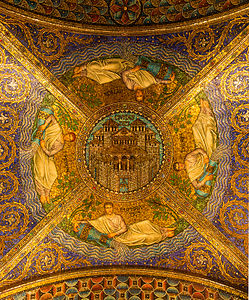 Civitas Dei (Аллахны шахары) — Ахен‘деги тохана капеллада византий стилде мозаика