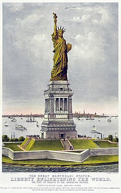 Statue of Liberty lithograph