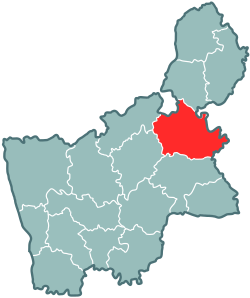 Location of Ivjes rajons