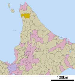 Location of Horonobe in Hokkaido (Sōya Subprefecture)