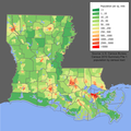 Image 5Louisiana's population density (from Louisiana)