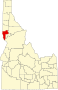 Comitatul Nez Perce map