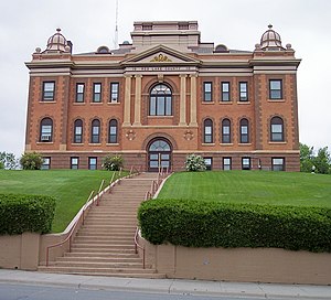 The Red Lake County Courthouse in Red Lake Falls in 2007