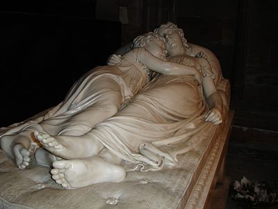 Bambini dormienti, Cenotafio di Ellen-Jane and Marianne Robinson, Cattedrale della Beata Vergine Maria e San Chad, Lichfield