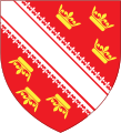 Lilienmäander im Wappen des Elsass
