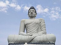 The Dhyana Buddha is a statue of Dhyana Buddha statue seated in a meditative posture located in Amaravathi of Andhra