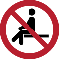 P018 – Interdiction de s’asseoir