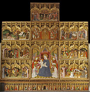 'Retablo de la vida de la Virgen y de san Francisco, de Nicolás Francés (1445-1460).[59]​