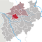 Lage des Kreises Recklinghausen in Nordrhein-Westfalen