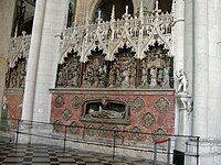 Lateral choir screens of Amiens Cathedral, after 1236, pierced tracery and high relief sculpture