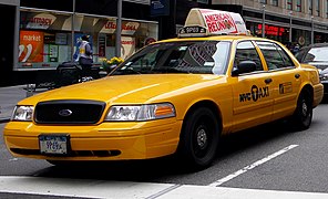 Taxi Ford Crown Victoria en Nueva York, Estados Unidos