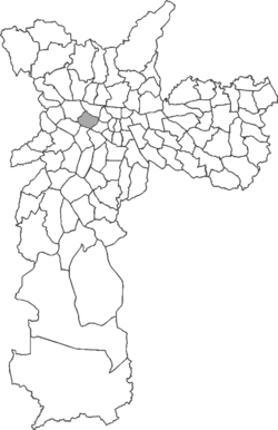 Location in the city of São Paulo