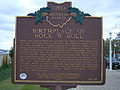 Image 15Sign commemorating the role of Alan Freed and Cleveland, Ohio, in the origins of rock and roll (from Rock and roll)