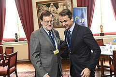 スペインのマリアーノ・ラホイ・ブレイ首相と（2017年3月9日）