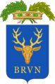 D'azzurro, al rincontro di cervo al naturale, accompagnato in punta dalla parola BRVN (Provincia di Brindisi)