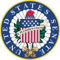 Fasces no símbolo do Senado dos Estados Unidos.