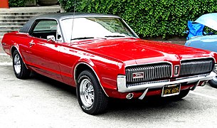 1967 Mercury Cougar (with after-market wheels)