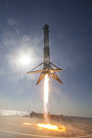 Falcon 9 lands on Of Course I Still Love You